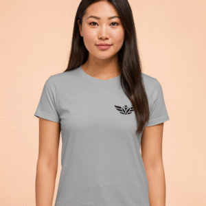 T-shirt gris unisexe "Des Ailes pour tous"