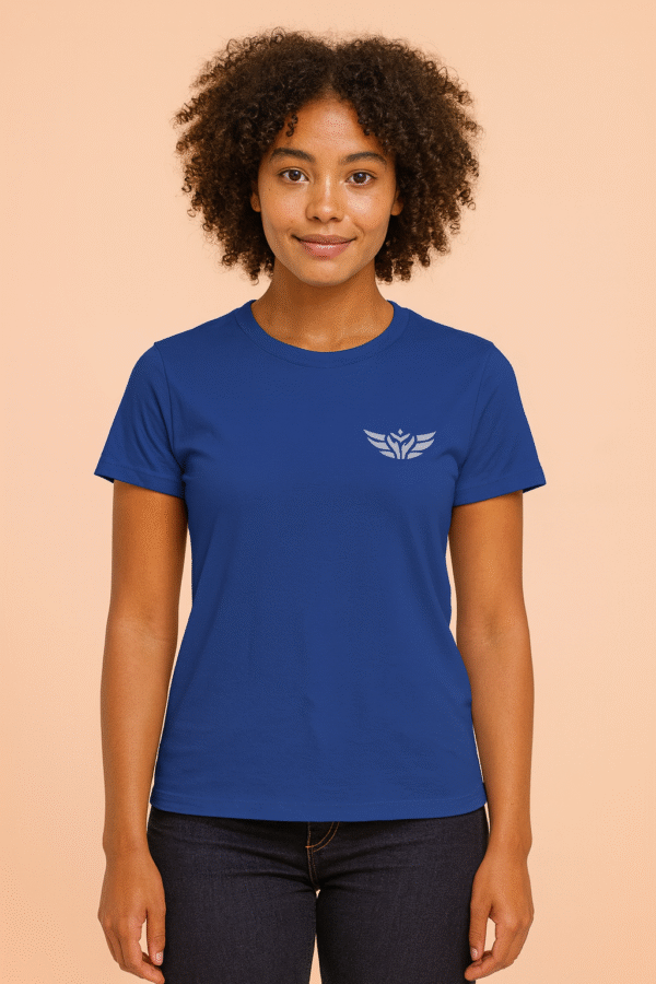 T-shirt bleu unisexe "Des Ailes pour tous"