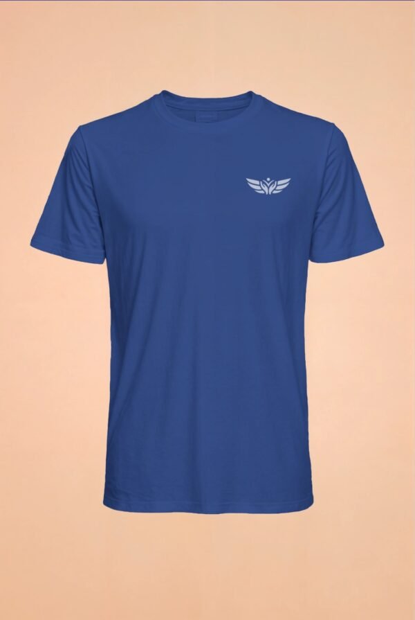T-shirt bleu unisexe "Des Ailes pour tous" – Image 2